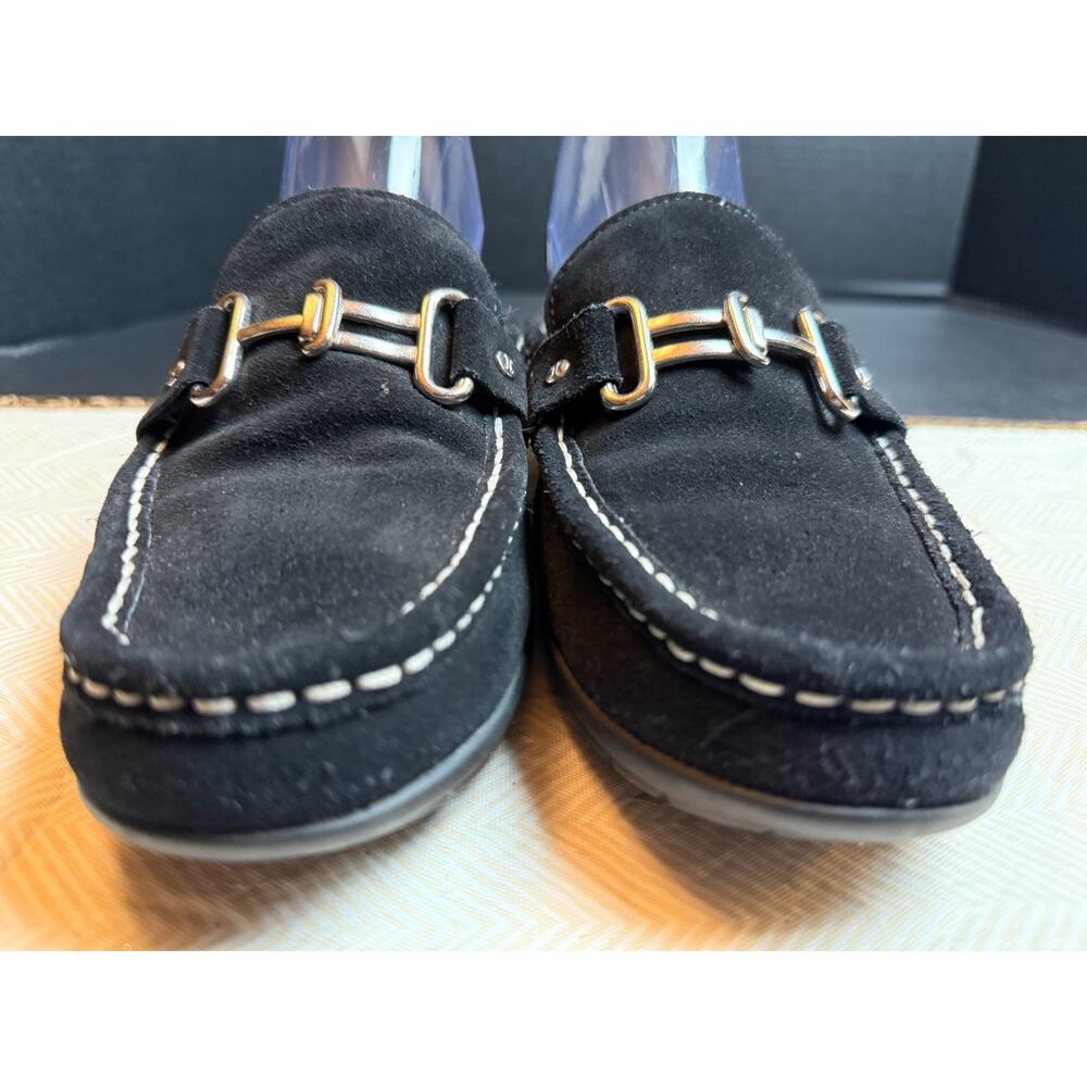 Cole Haan Mardi Black Suede Mule w Shearling Size 8.5 - Picture 4 of 10